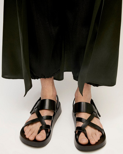 SAINT LAURENT noah sandals in smooth leather outlook