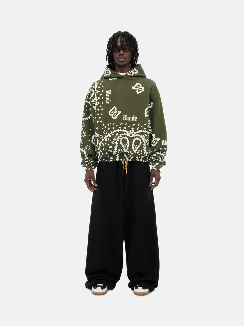 Rhude BANDANA PRINT HOODIE outlook