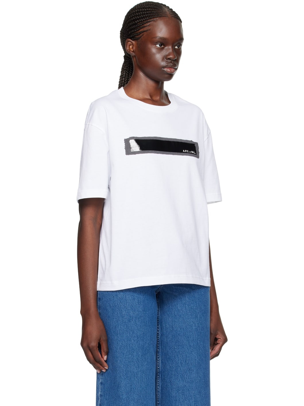 White Natasha Ramsey-Levi Edition Jean T-Shirt - 2