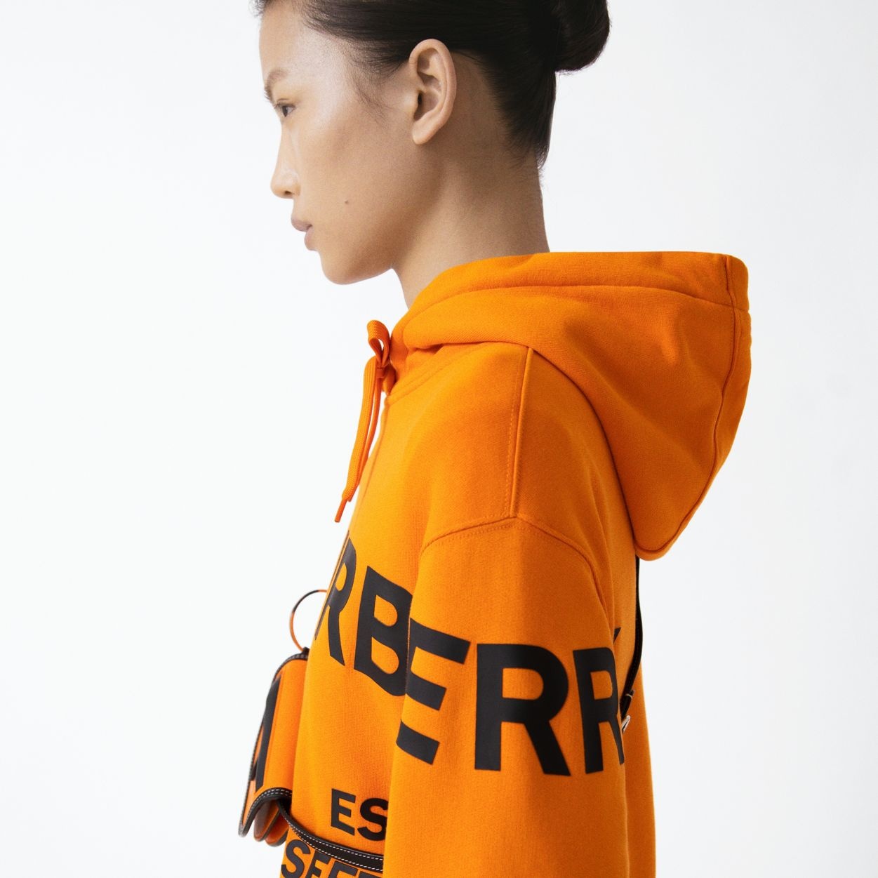 Horseferry Print Cotton Oversized Hoodie - 7