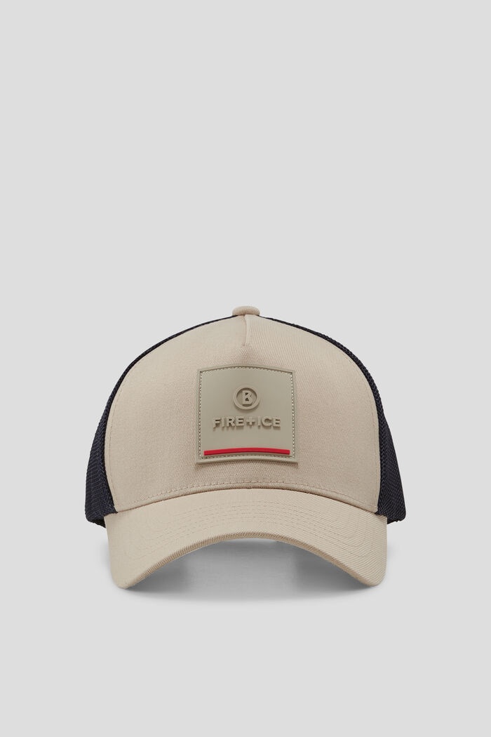 Moray Cap in Beige/Navy blue - 2