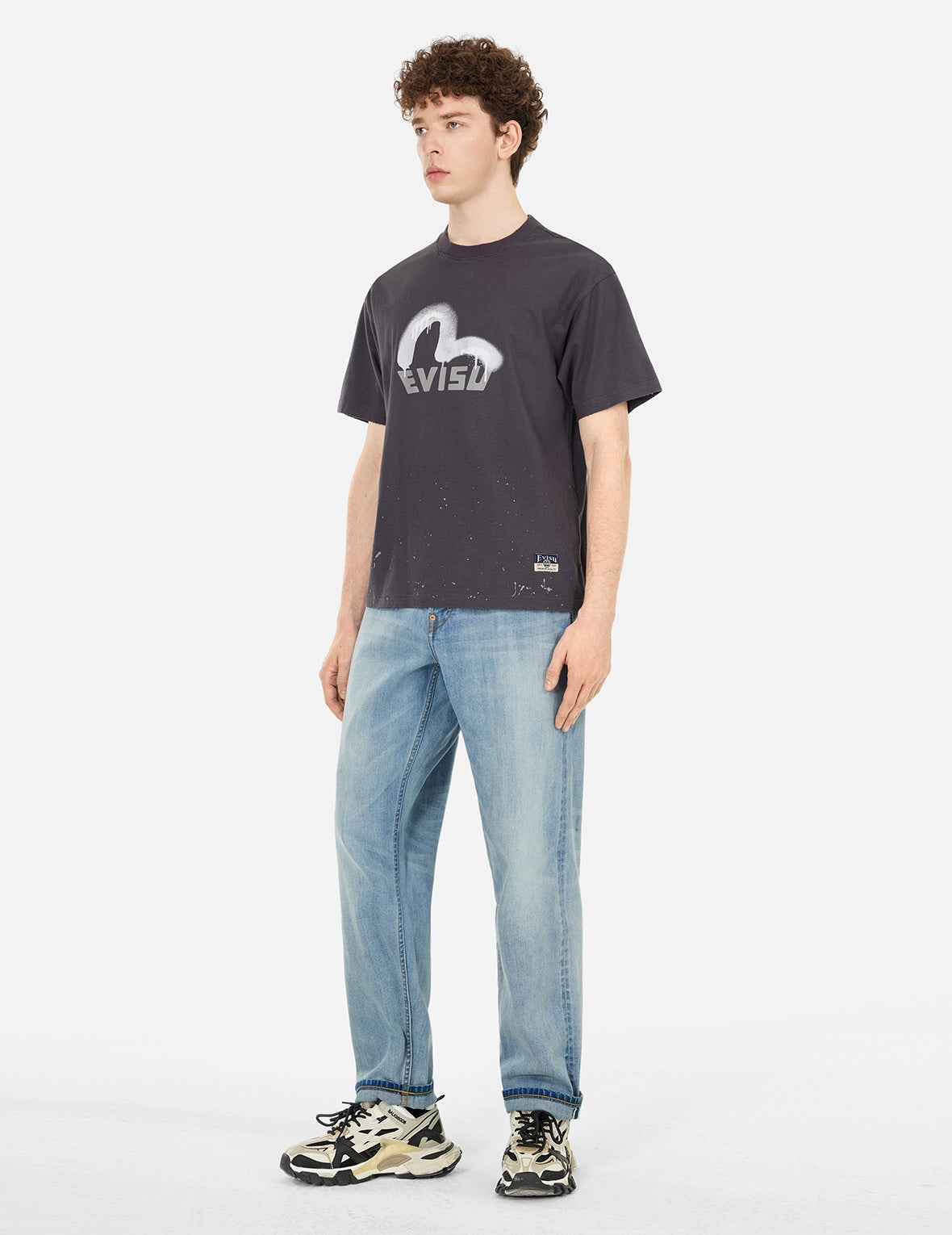 Logo and Seagull Print Relax Fit T-shirt - 3