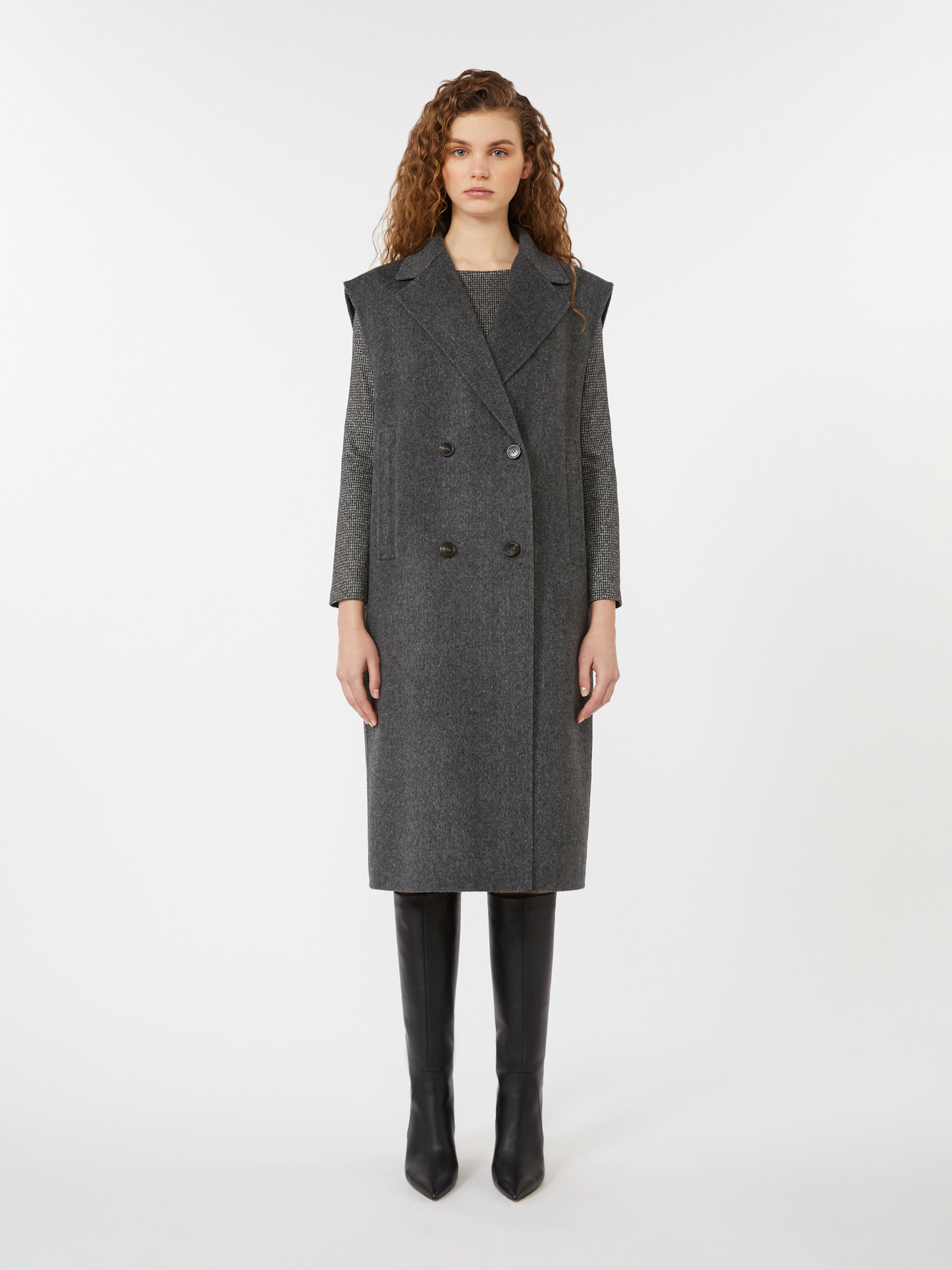 SABADEL 2-in-1 wool drap coat - 5