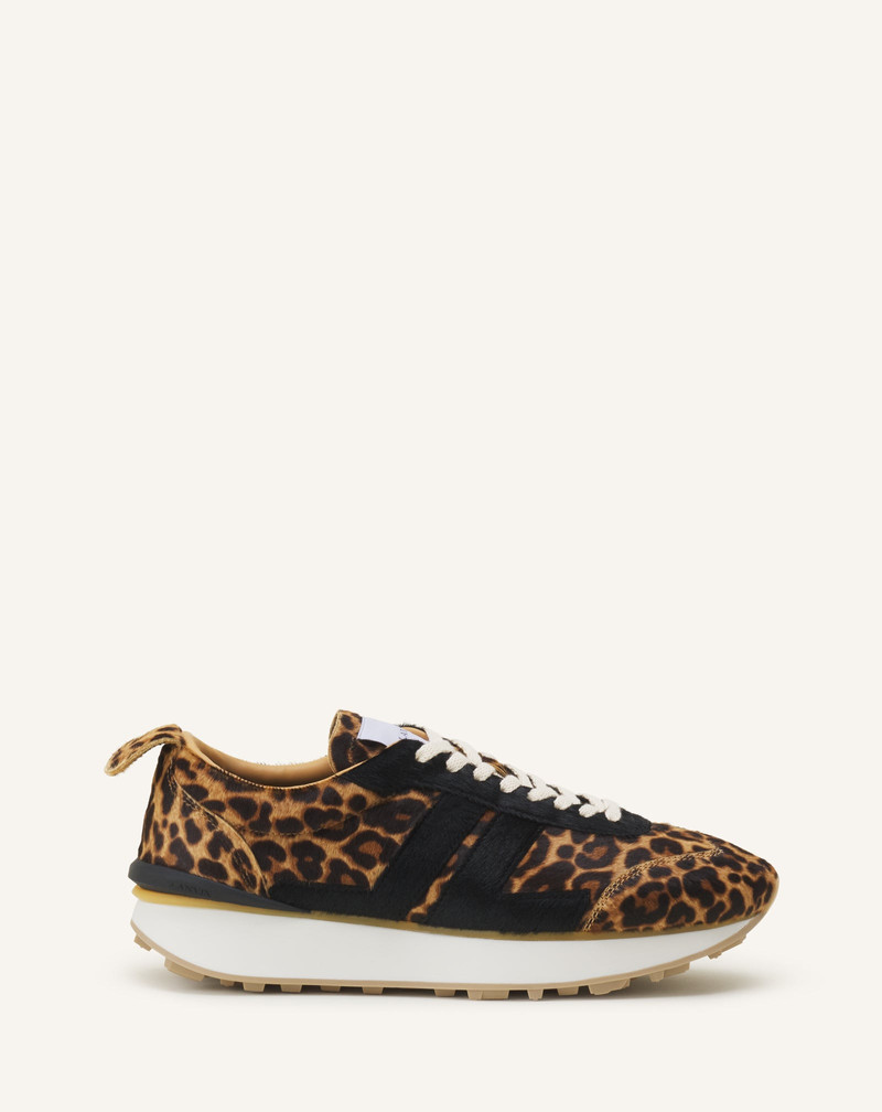 LEOPARD PRINT BUMPR SNEAKERS IN PONY 1