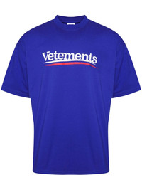 VETEMENTS♡ ORIGINAL LOGO T-SHIRT VETEMENTS logo-print cotton T-shirt | REVERSIBLE