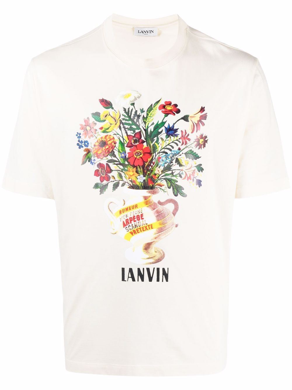 floral-print cotton T-shirt - 1