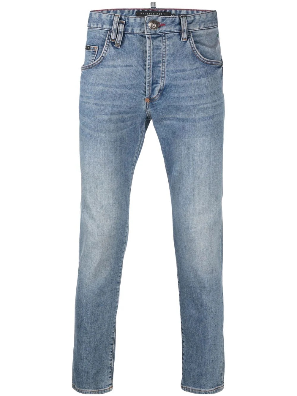slim-cut denim jeans - 2