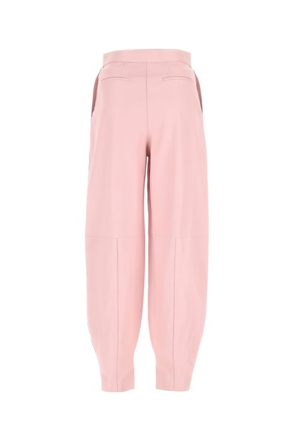 Loewe Woman Pastel Pink Leather Pant - 2