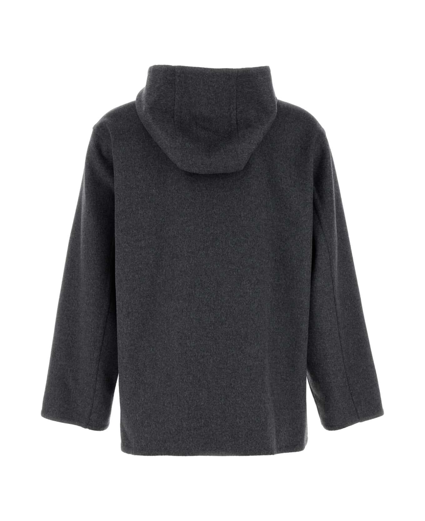 Dark Grey Wool Sweatshirt - 2
