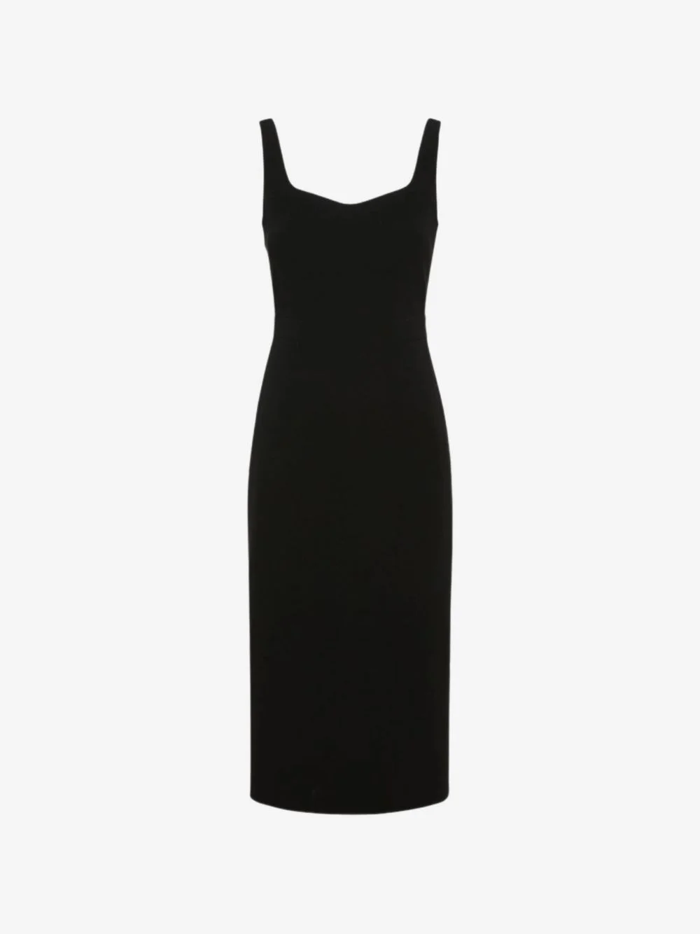 sweetheart-neck midi dress - 1