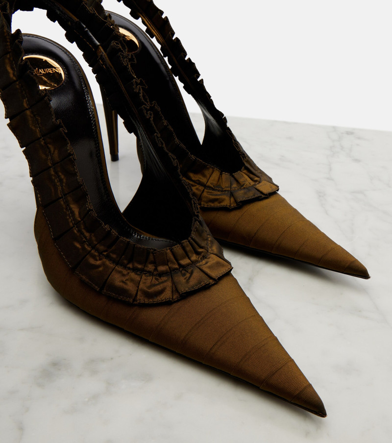 Madeleine taffeta slingback pumps 6