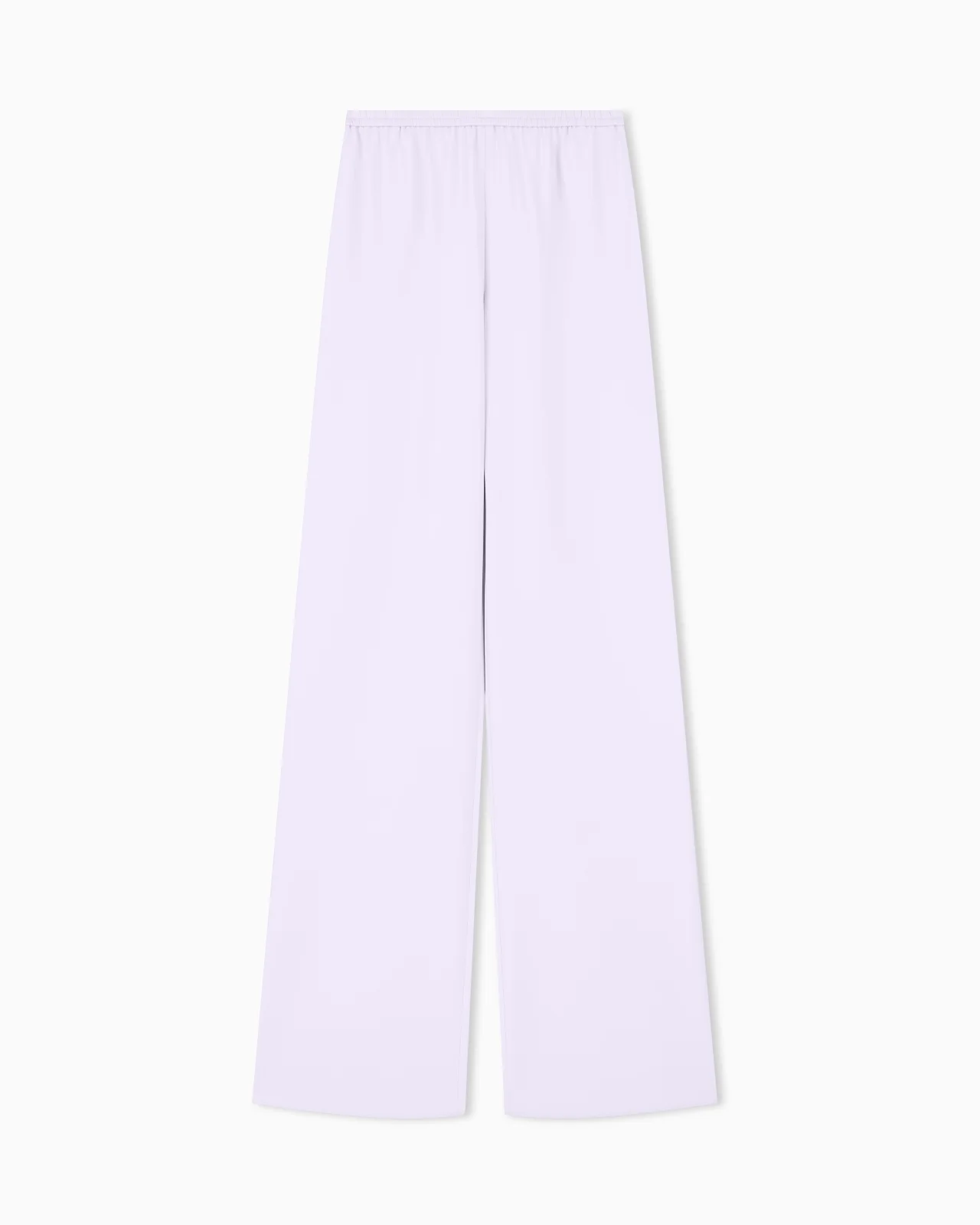 TECHNO CADY WIDE-LEG TROUSERS WITH AN ELASTICATED WAISTBAND - 1