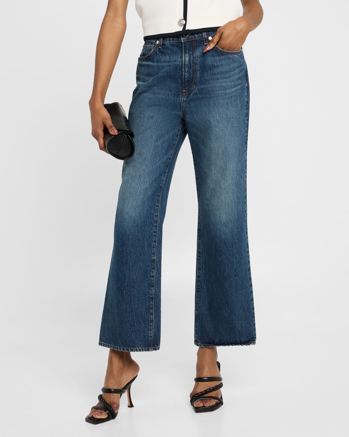 Dylan High-Rise Straight Ankle Jeans - 4