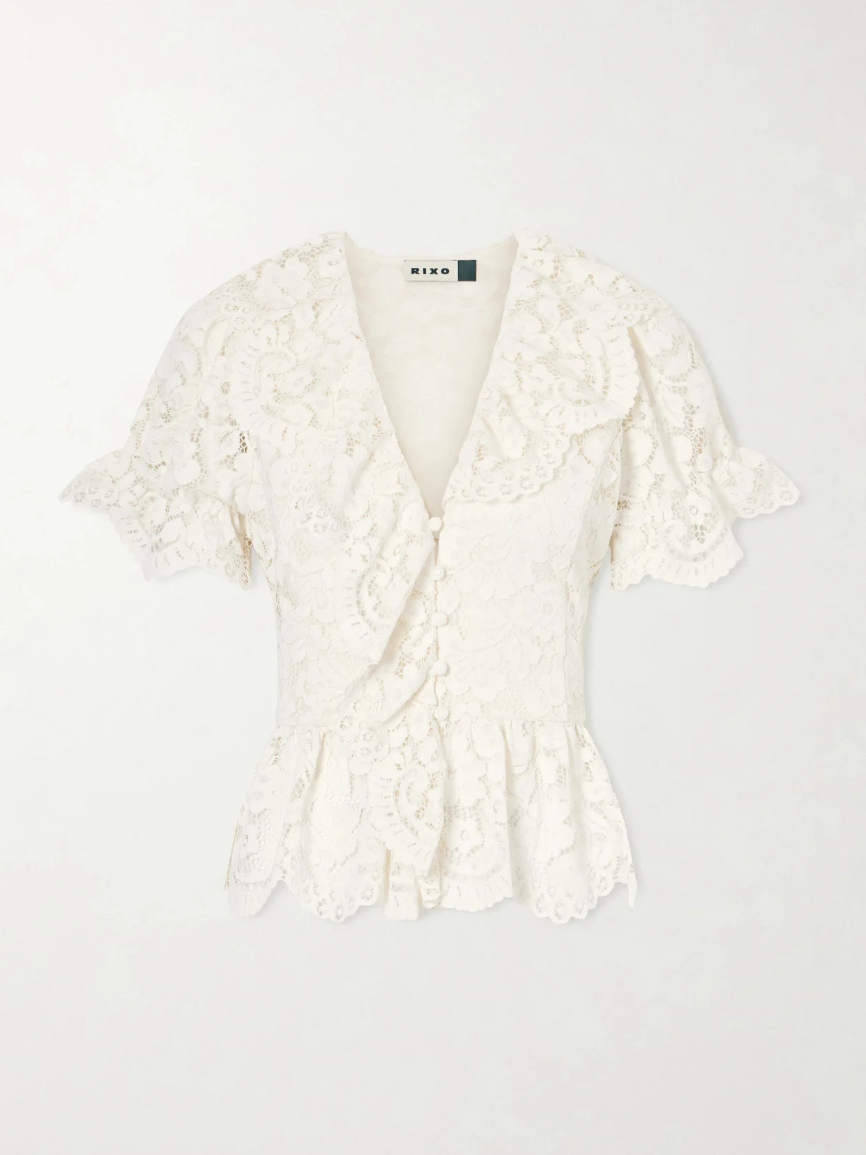 Dollie Ruffled Lace Blouse - 1