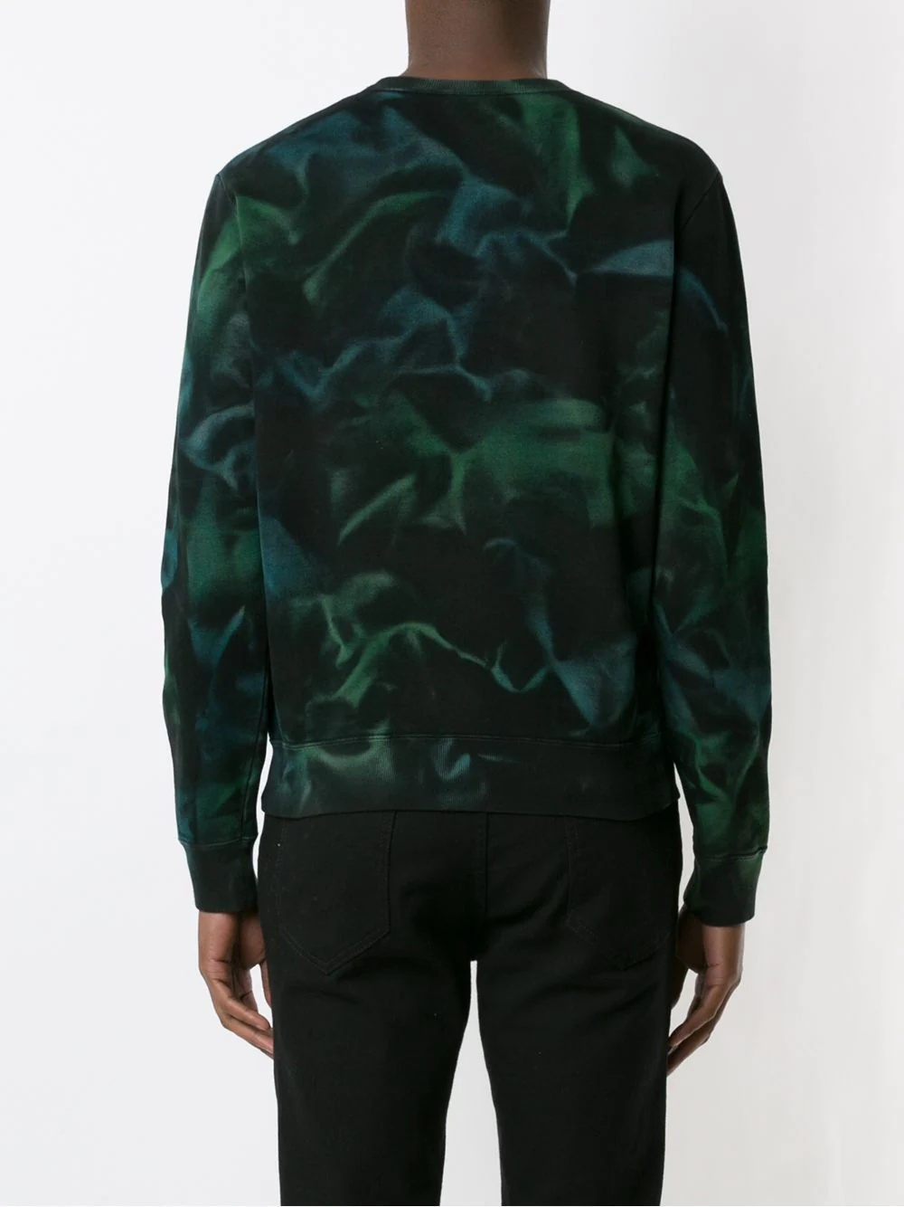 abstract-print long-sleeve jumper - 4