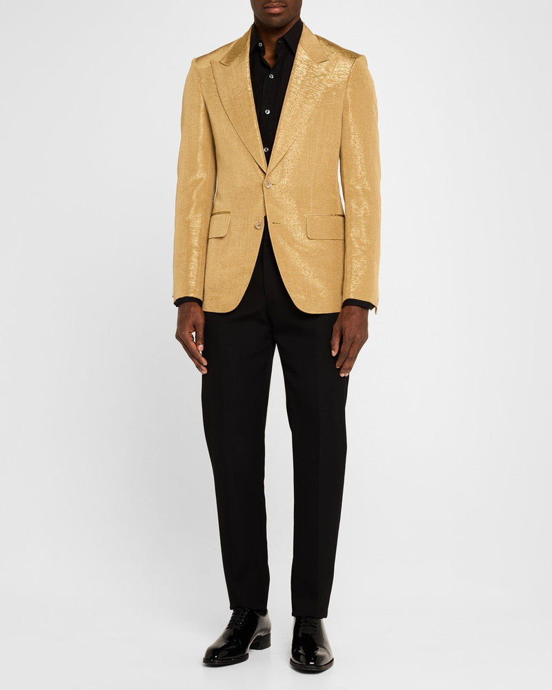 TOM FORD Men's Shelton Metallic Slub Moire Cocktail Jacket outlook