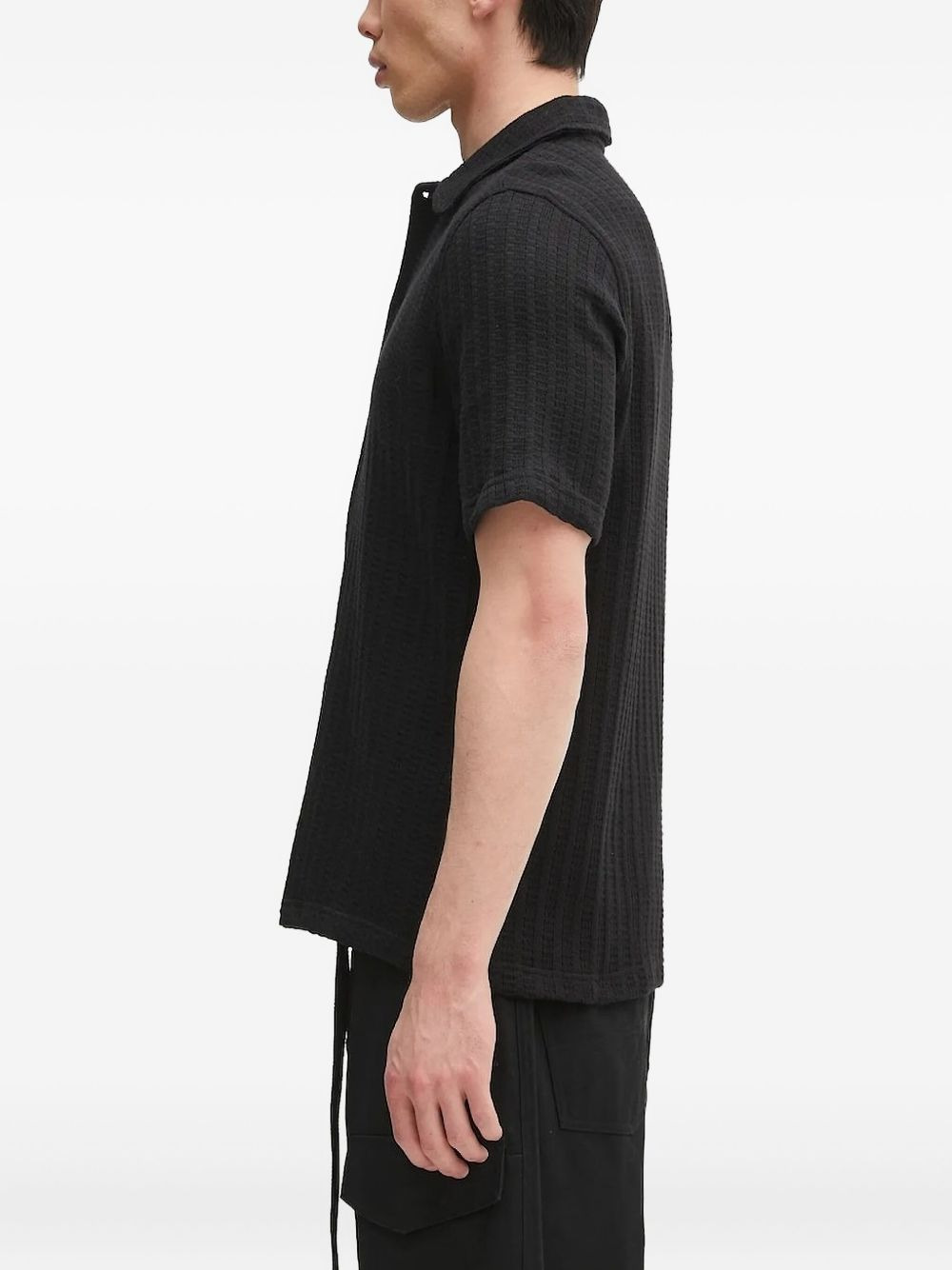 ribbed short-sleeve shirt - 3