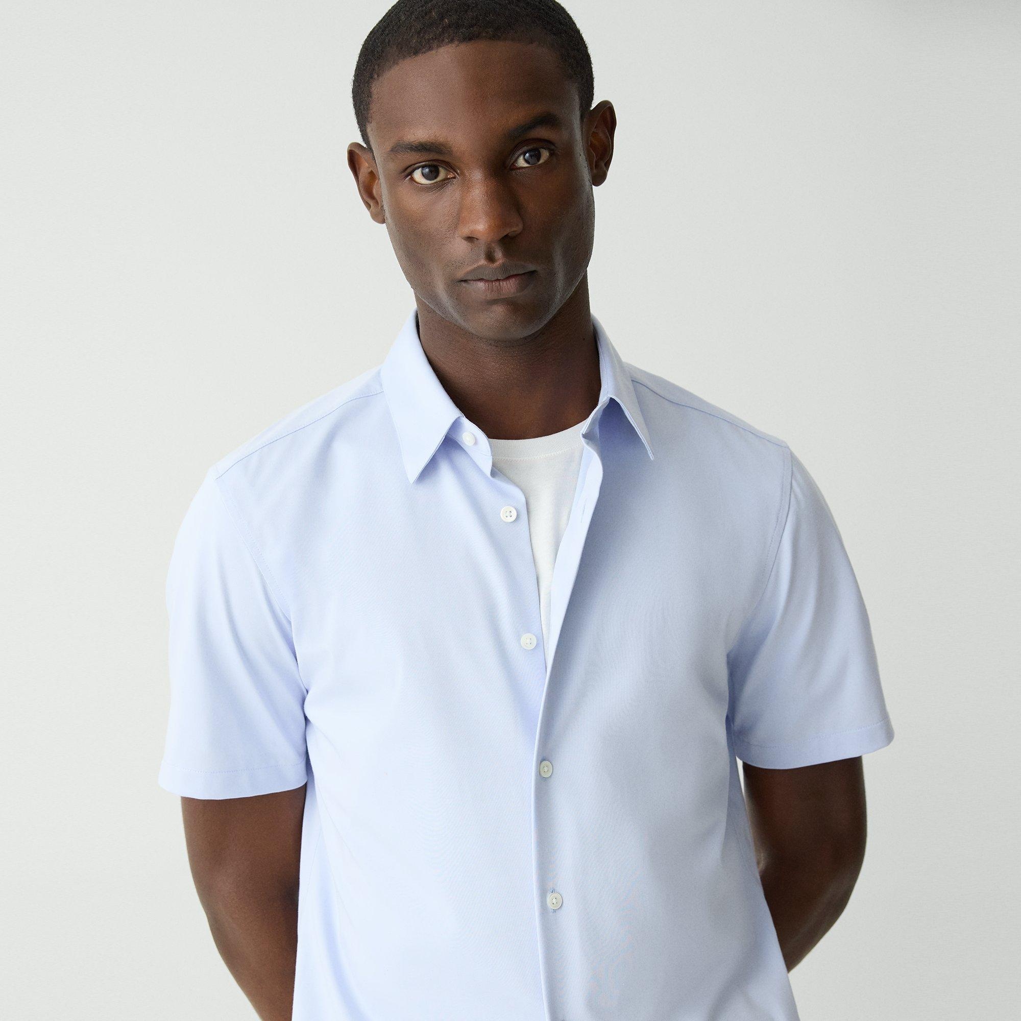 Irving Short-Sleeve Shirt in Structure Knit - 5