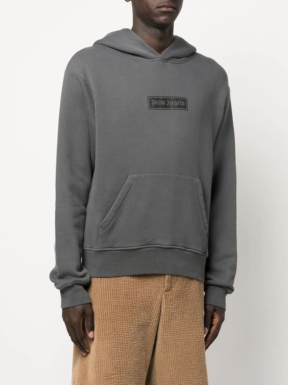 box logo-print hoodie - 3