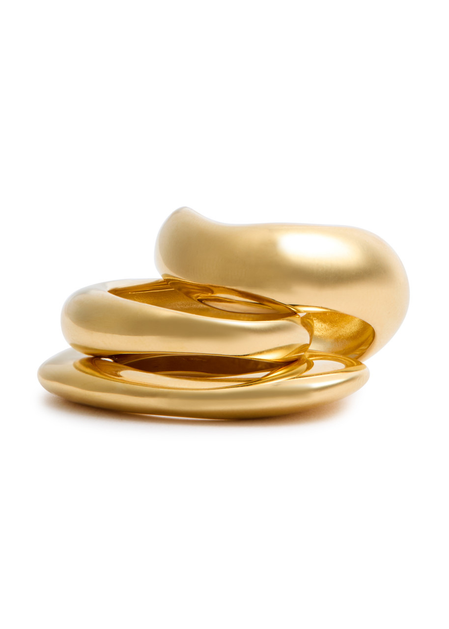 Completedworks Post-capital 14kt Gold-plated Rings - 3
