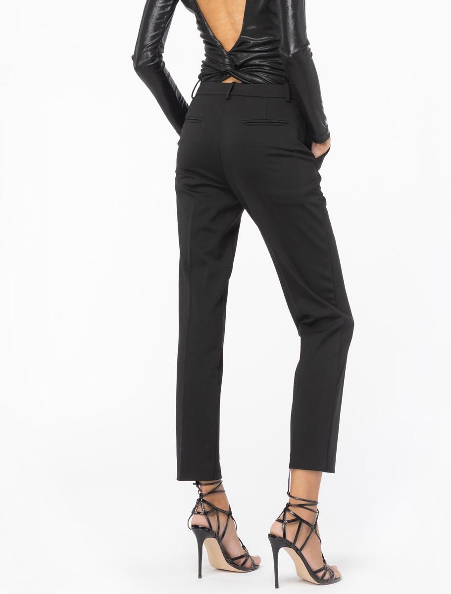 PINKO Women Trousers 100155A1L4Z99 Black Technical fabric P