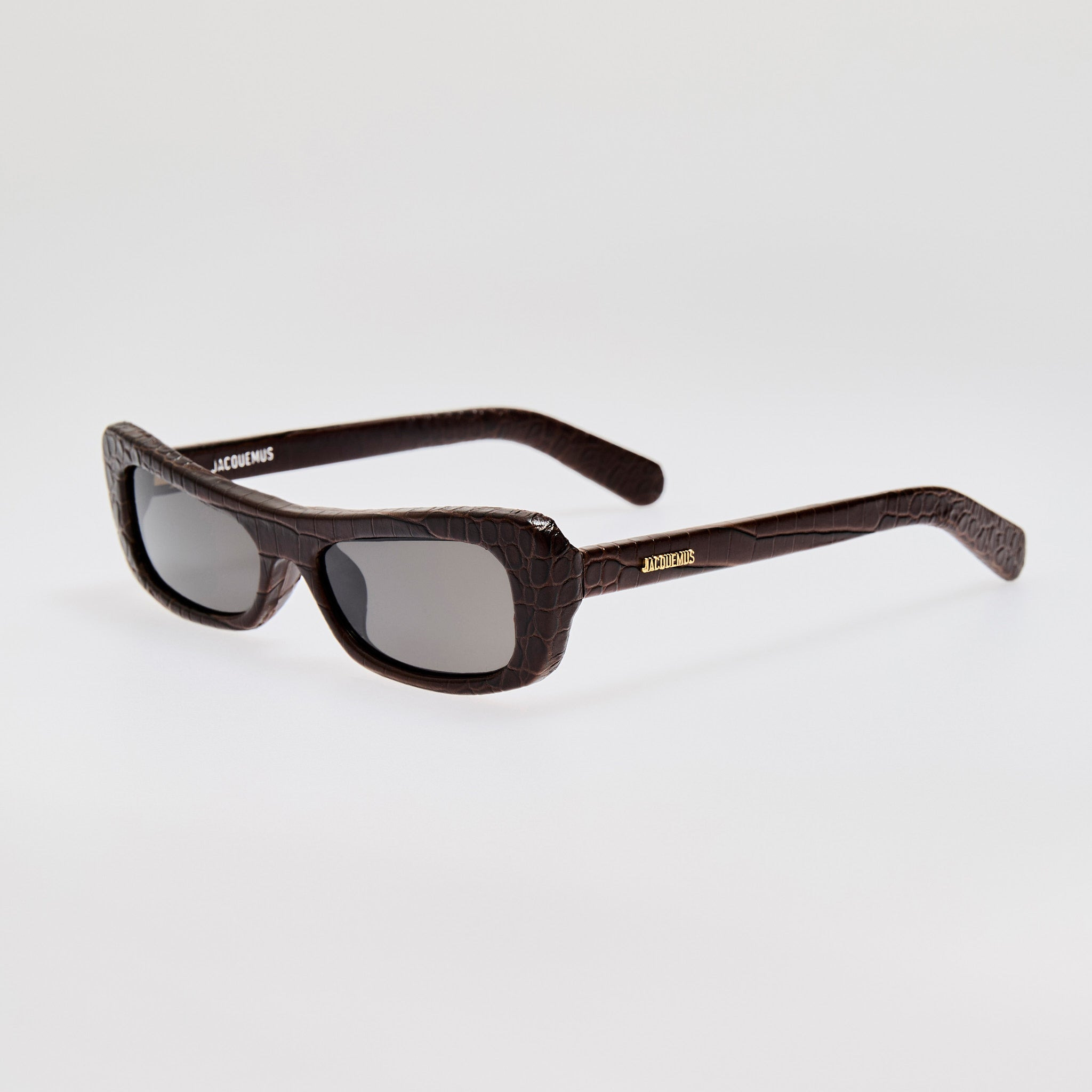 Capri Sunglasses in Brown Crocodile - 2