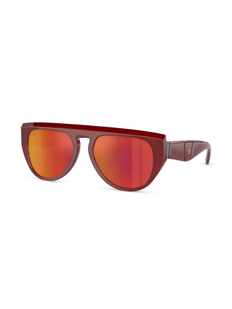 Ferrari oval-frame sunglasses outlook