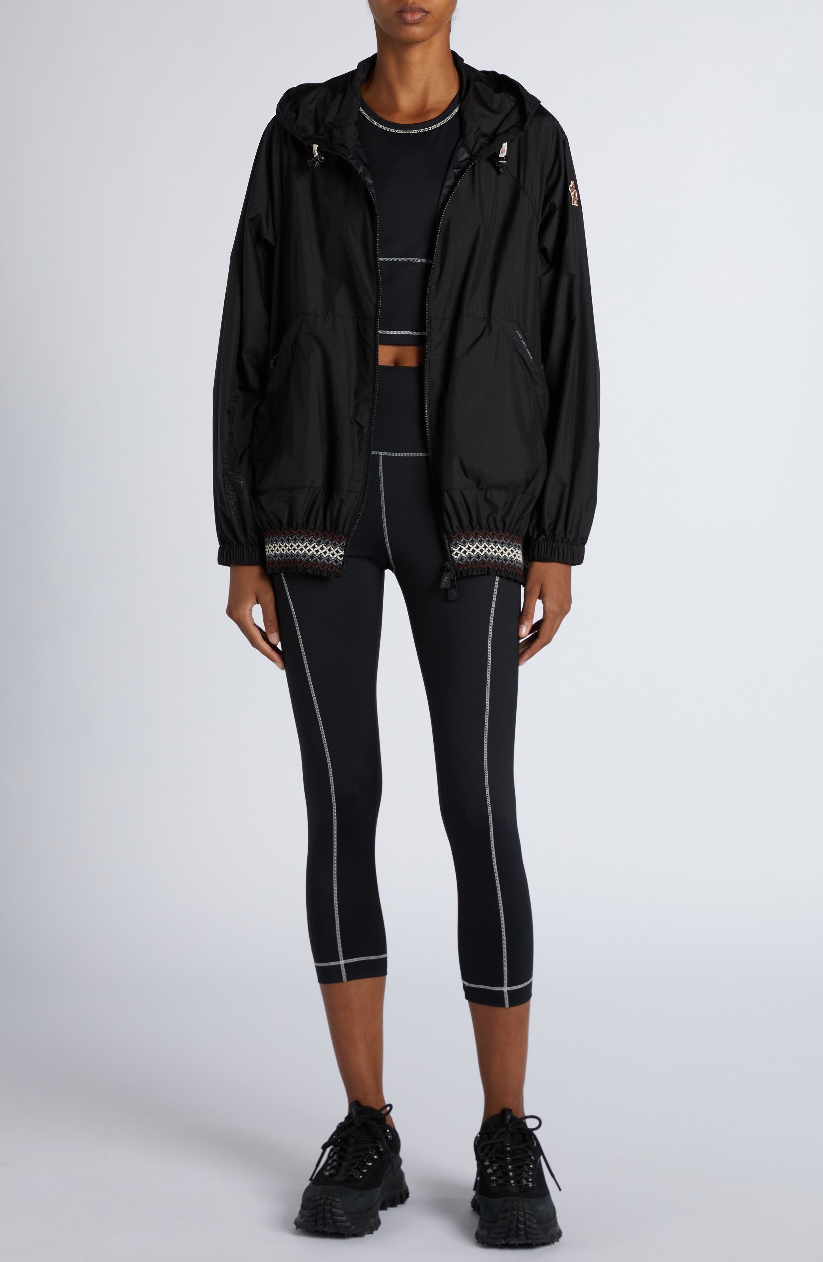 Moncler Grenoble Samedans Packable Hooded Jacket in Black at Nordstrom - 2