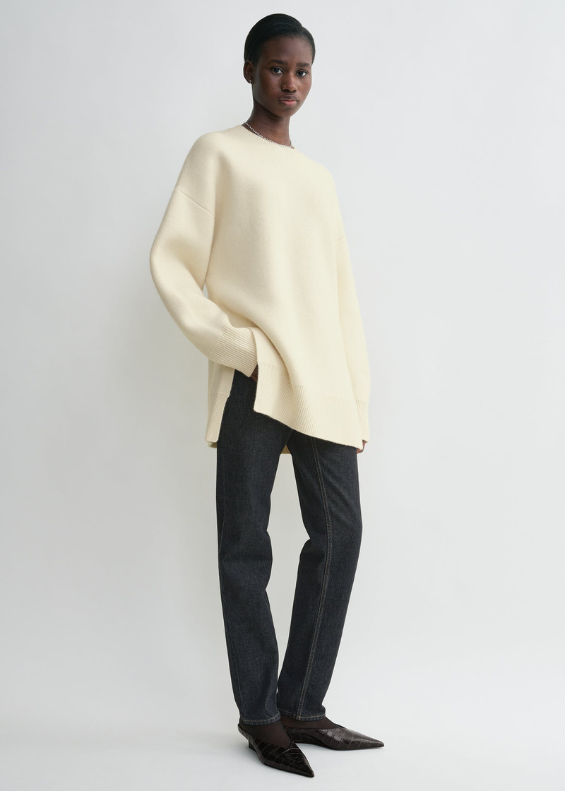 Totême Double-knit pullover snow outlook