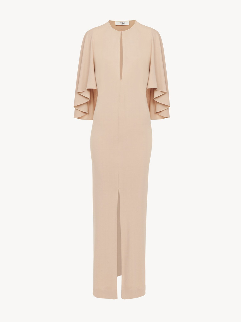 Chloé LONG CAPE DRESS IN CRÊPE JERSEY outlook
