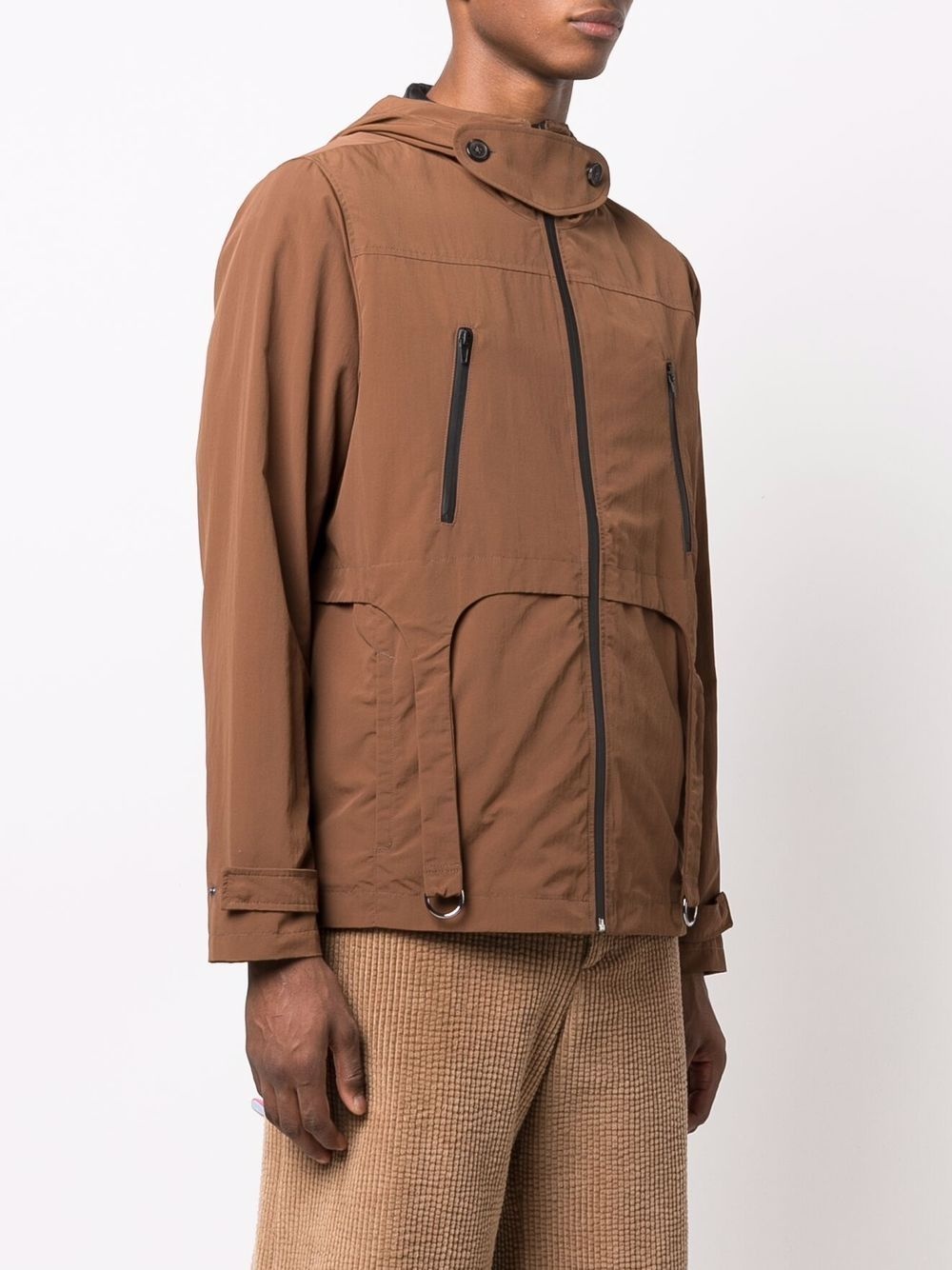 hooded shell jacket - 3