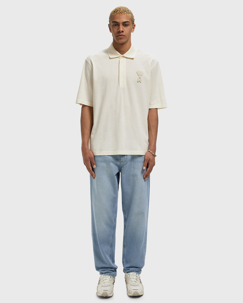 AMI Paris BOXY FIT POLO WITH AMI DE COEUR KNITTED PATCH outlook