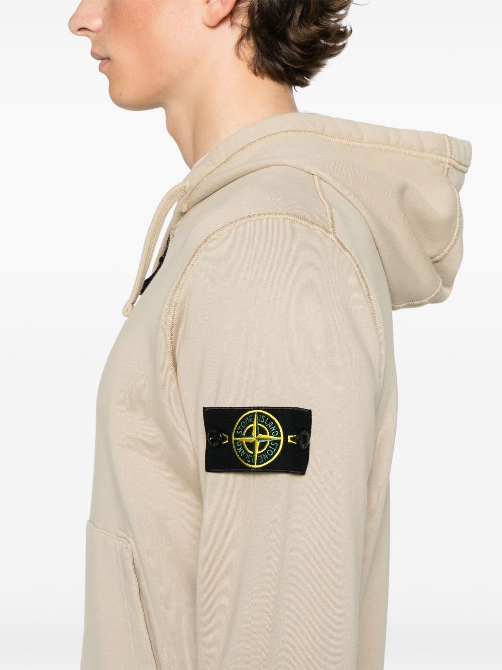 パーカー・フーディ Stone  Detachable-Badge Sweatshirt Stone Island detachable-badge hoodie | REVERSIBLE