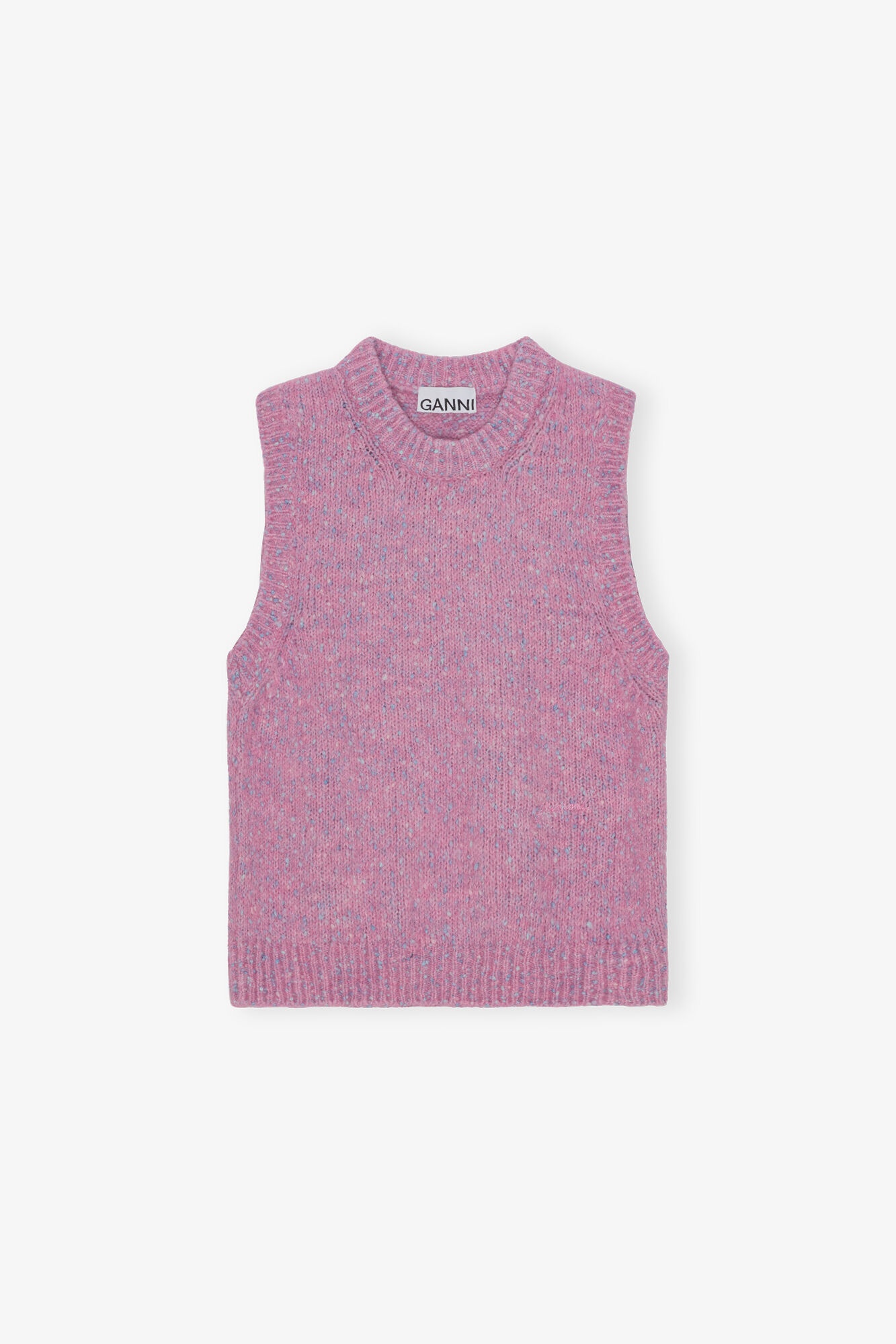 PINK KNIT VEST - 1