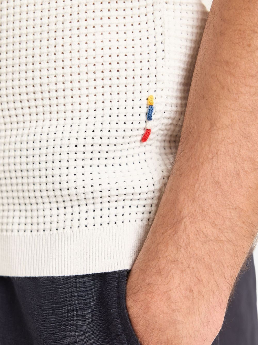 textured-knit T-shirt - 4