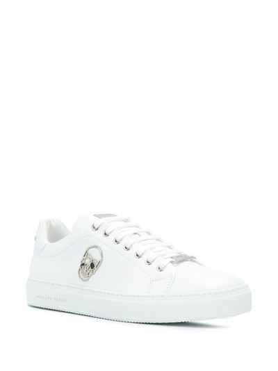 PHILIPP PLEIN skull plaque low-top sneakers outlook