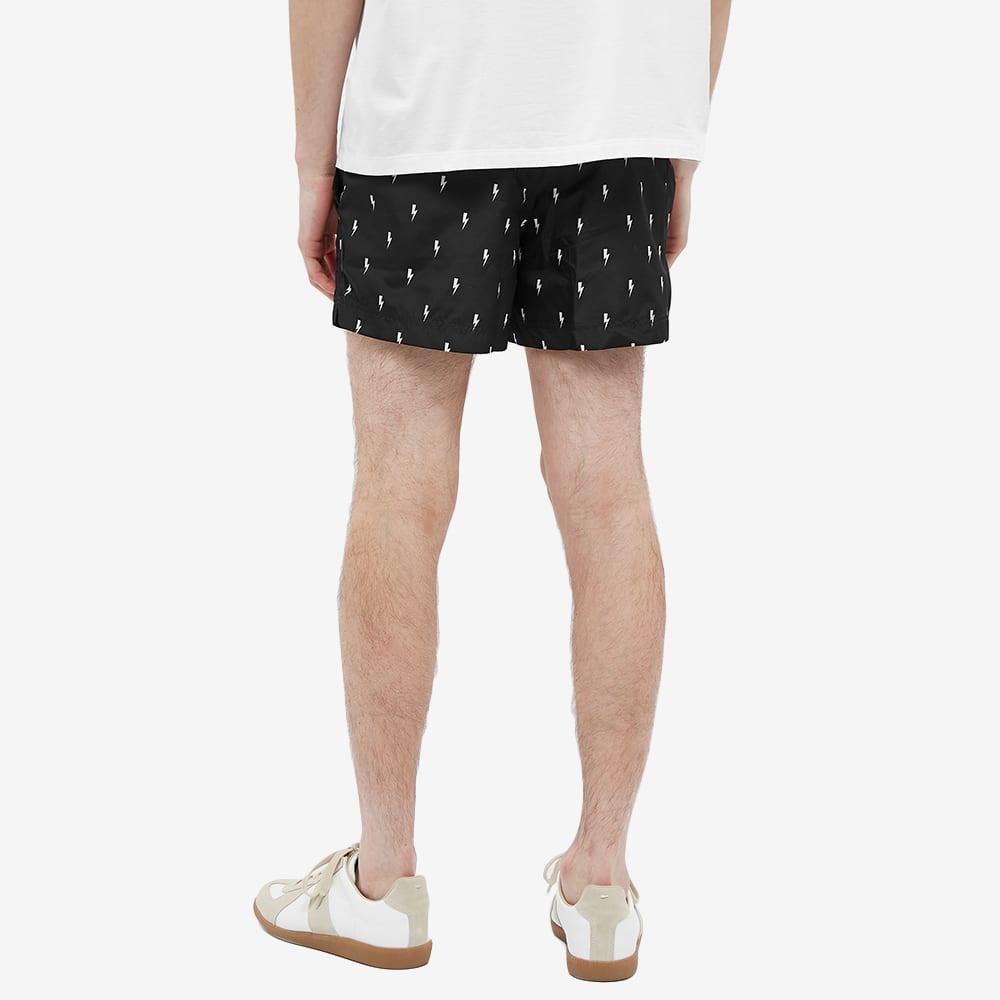 Neil Barrett All Over Print Thunderbolt Swim Short - 5