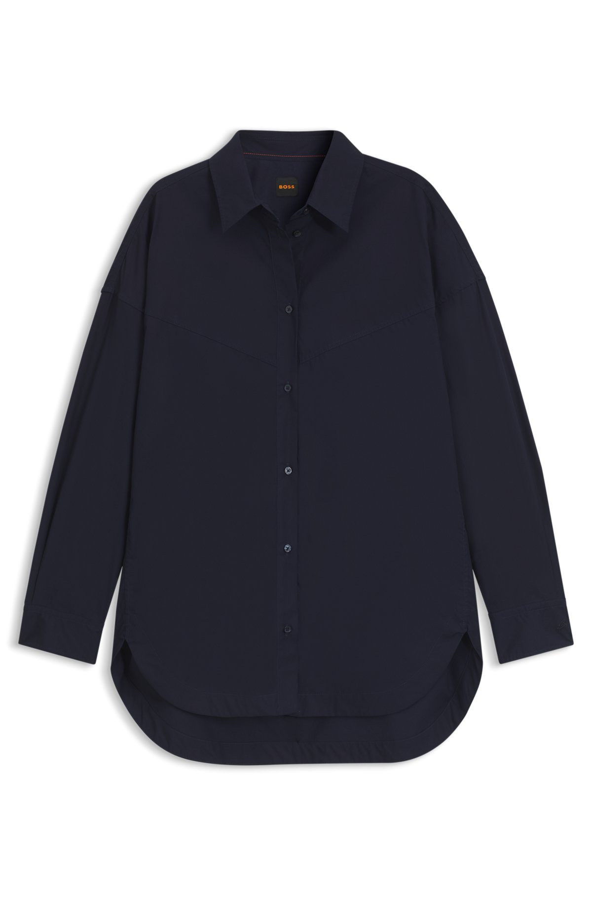 OVERSIZE-FIT BLOUSE IN COTTON POPLIN - 1