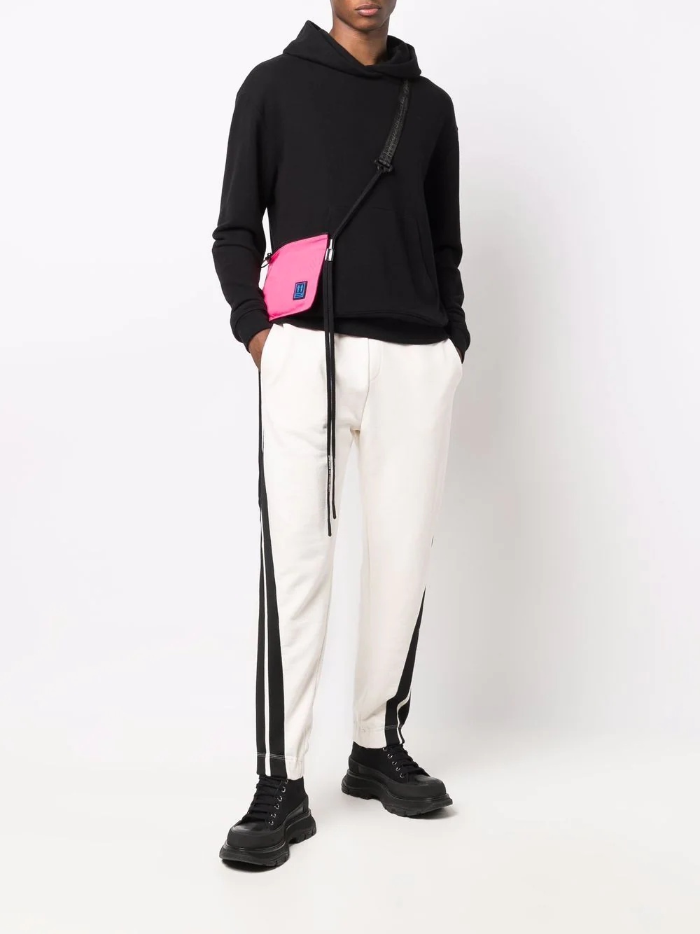 side stripe-detail track pants - 2