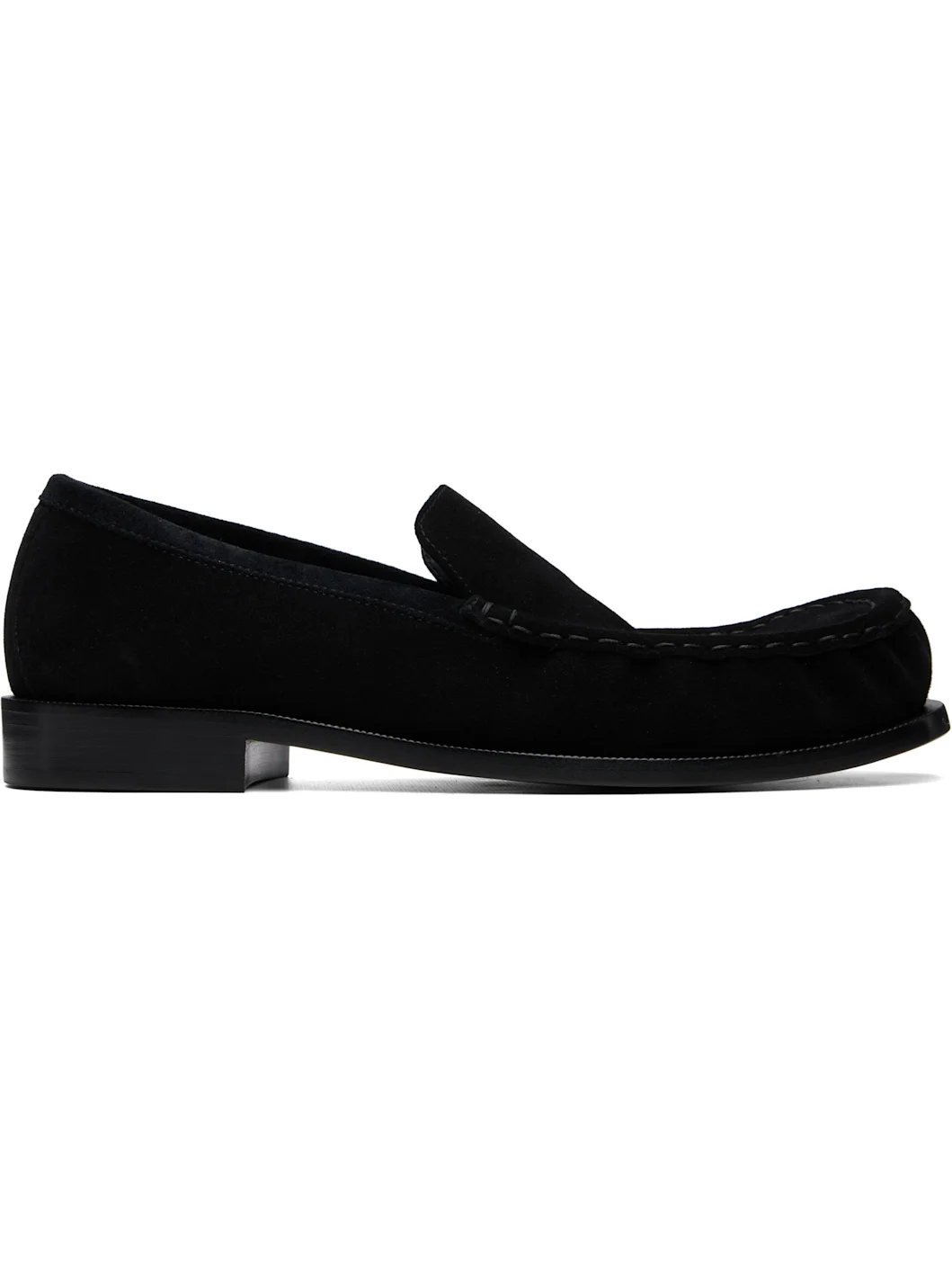 Black Suede Loafers - 1