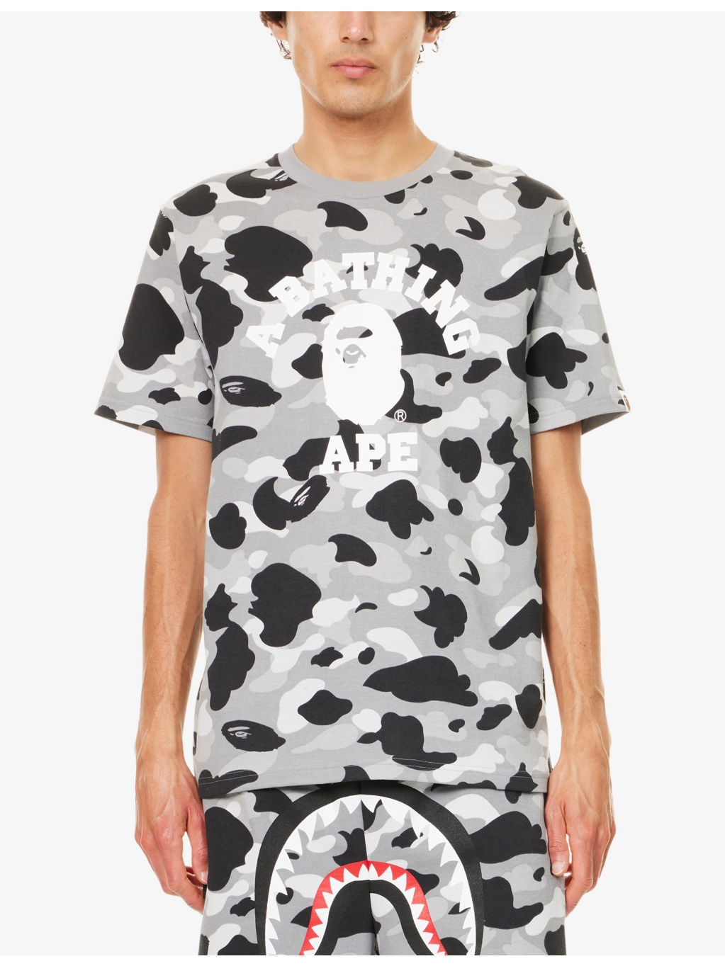 Camo College Graphic-Print Cotton T-Shirt - 3