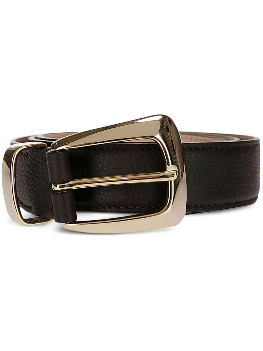 buckle leather belt - 1