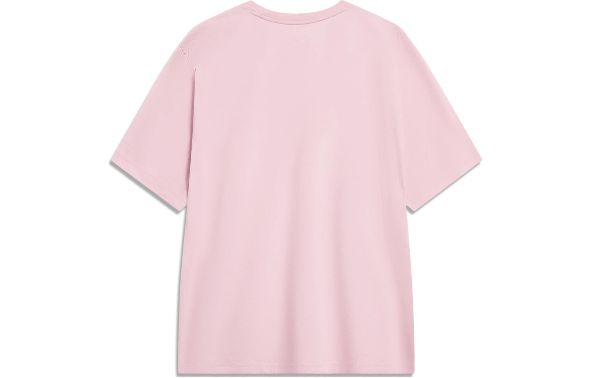 Li-Ning Triple Logo Loose Fit T-shirt 'Pink' AHST787-5 - 2