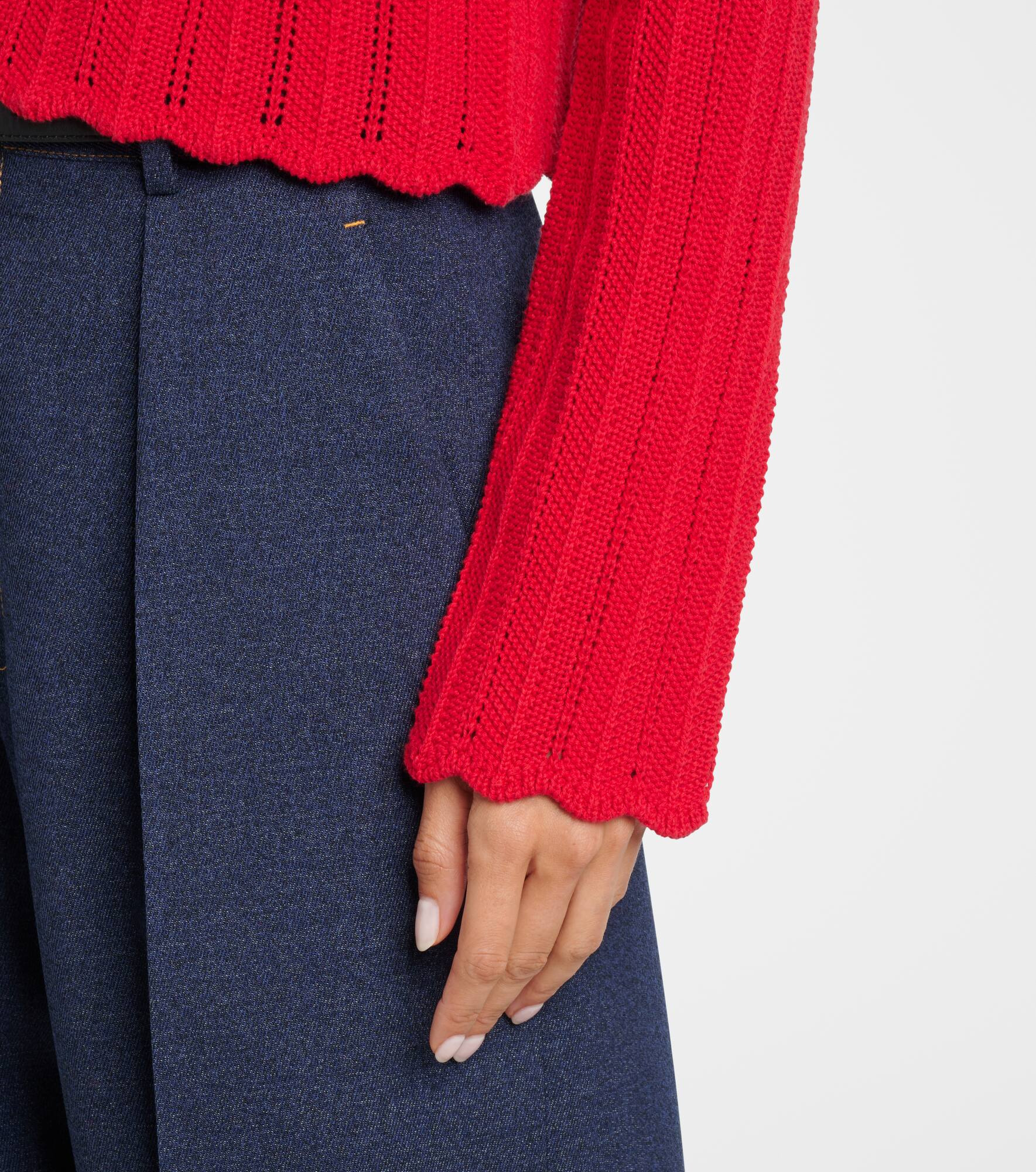Mariette scalloped pointelle cotton cardigan - 5