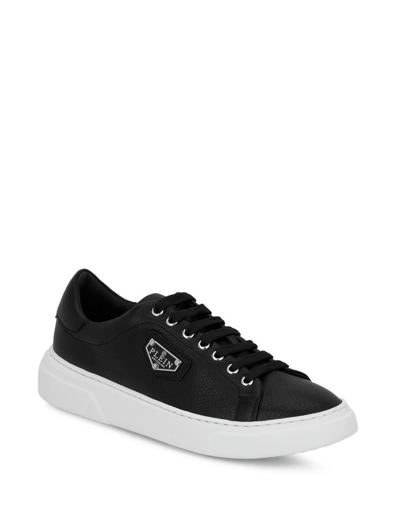 PHILIPP PLEIN iconic plein leather lo-top trainers outlook