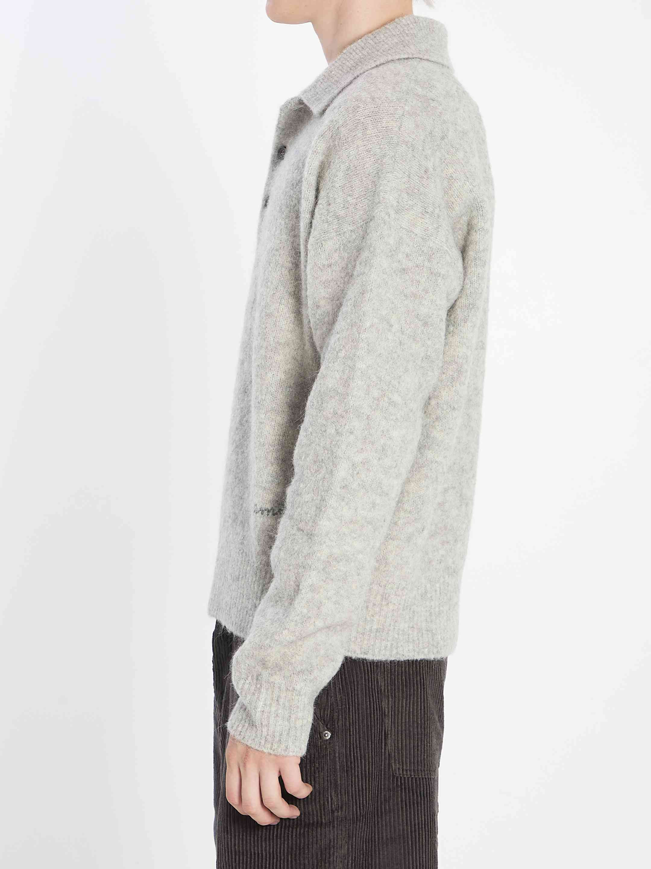 Ami Paris Men Polo In Alpaca And Wool - 3