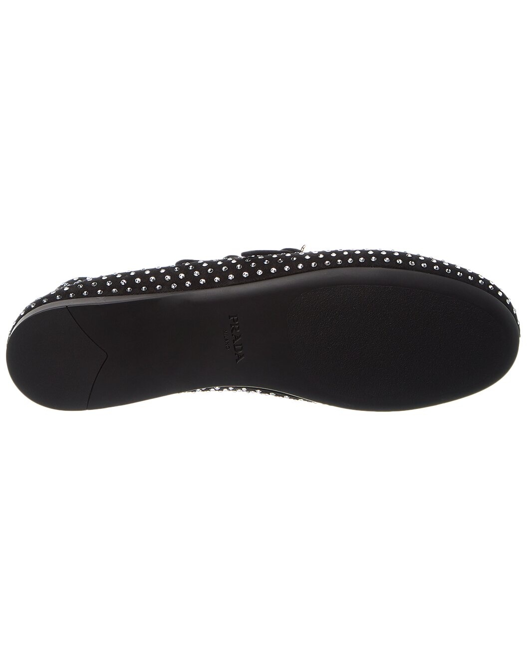 Prada Crystal Suede Ballerina Flat - 4