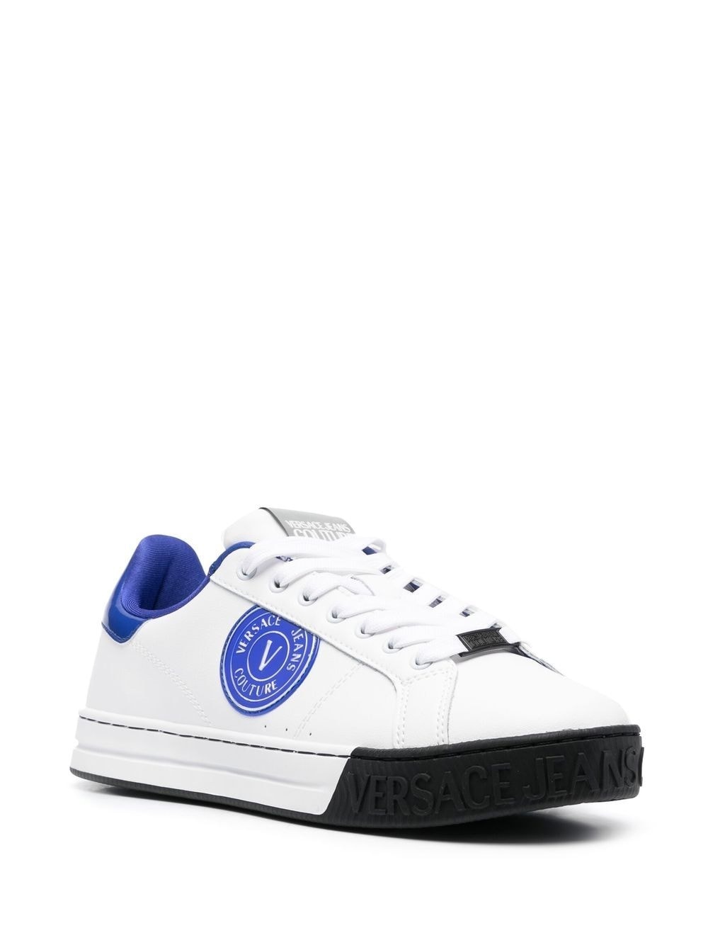 logo-print low-top sneakers - 2