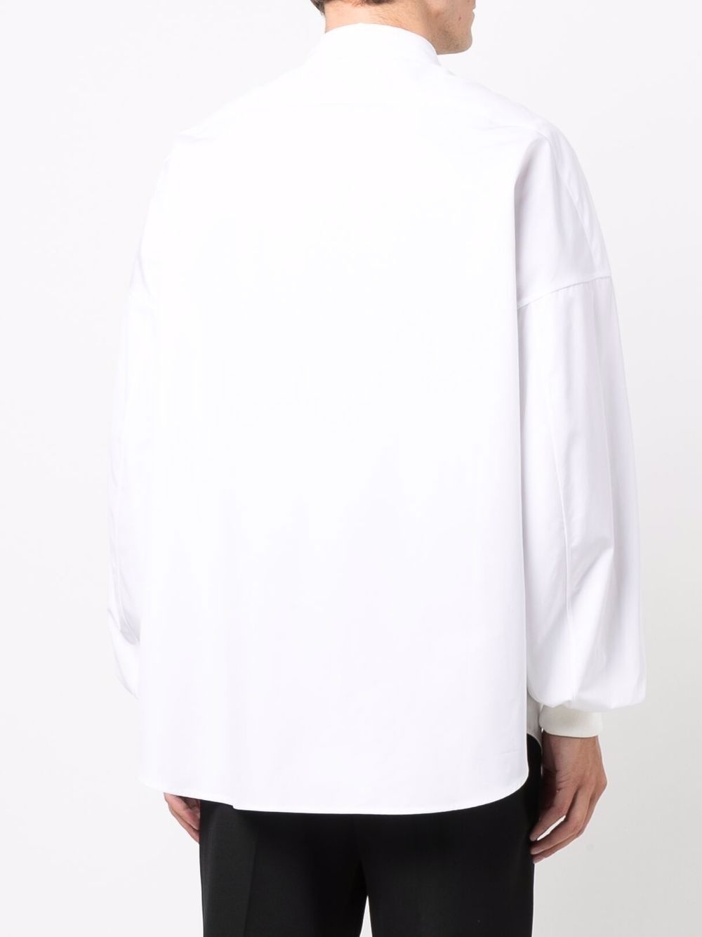 dropped shoulder poplin shirt - 4