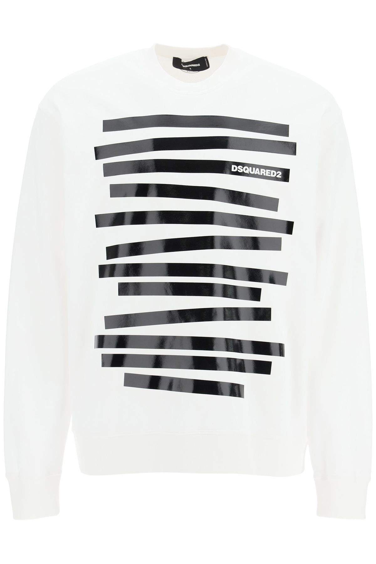 SWEATSHIRT WITH STRIPES AND LOGO - 1